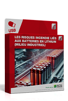 aperçu non contractuel du support formateur "Les risques incendie liés aux batteries en lithium" milieu industriel